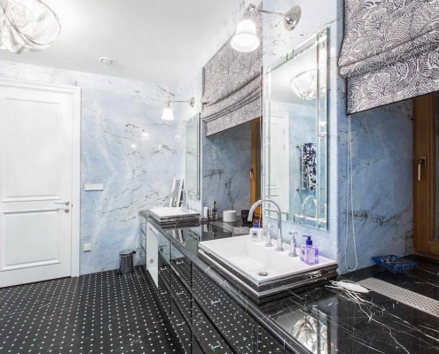 Iceberg Blue Marble Bathroom
