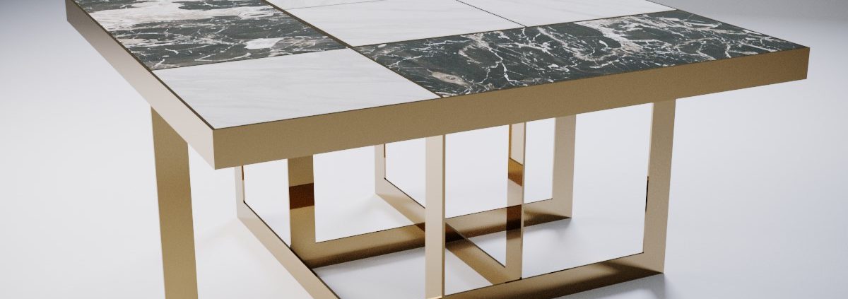 rubik - tavolo in marmo